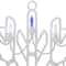 16" LED Lighted Pure White & Blue Snowflake Christmas Window Silhouette Décor